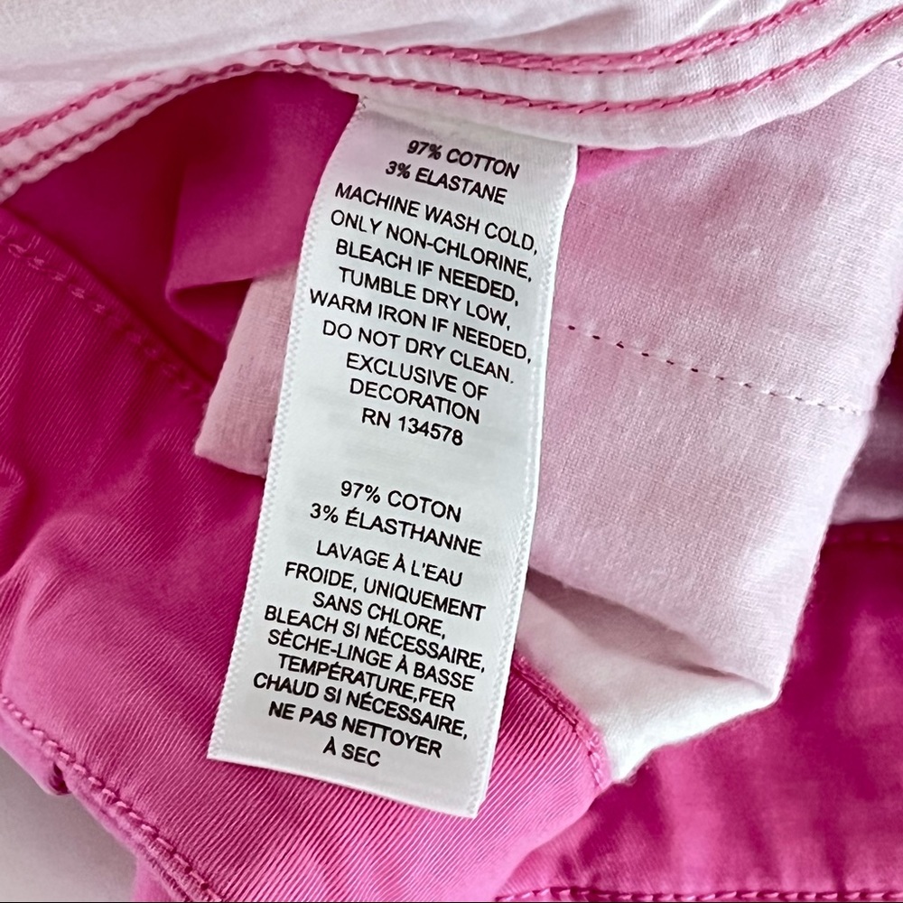 Vineyard Vines Girls Pink Khaki Shorts size 10 - Picture 5 of 5
